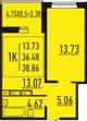Продаётся 1 комн. квартира г. Краснодар, ул. Автолюбителей, 1
